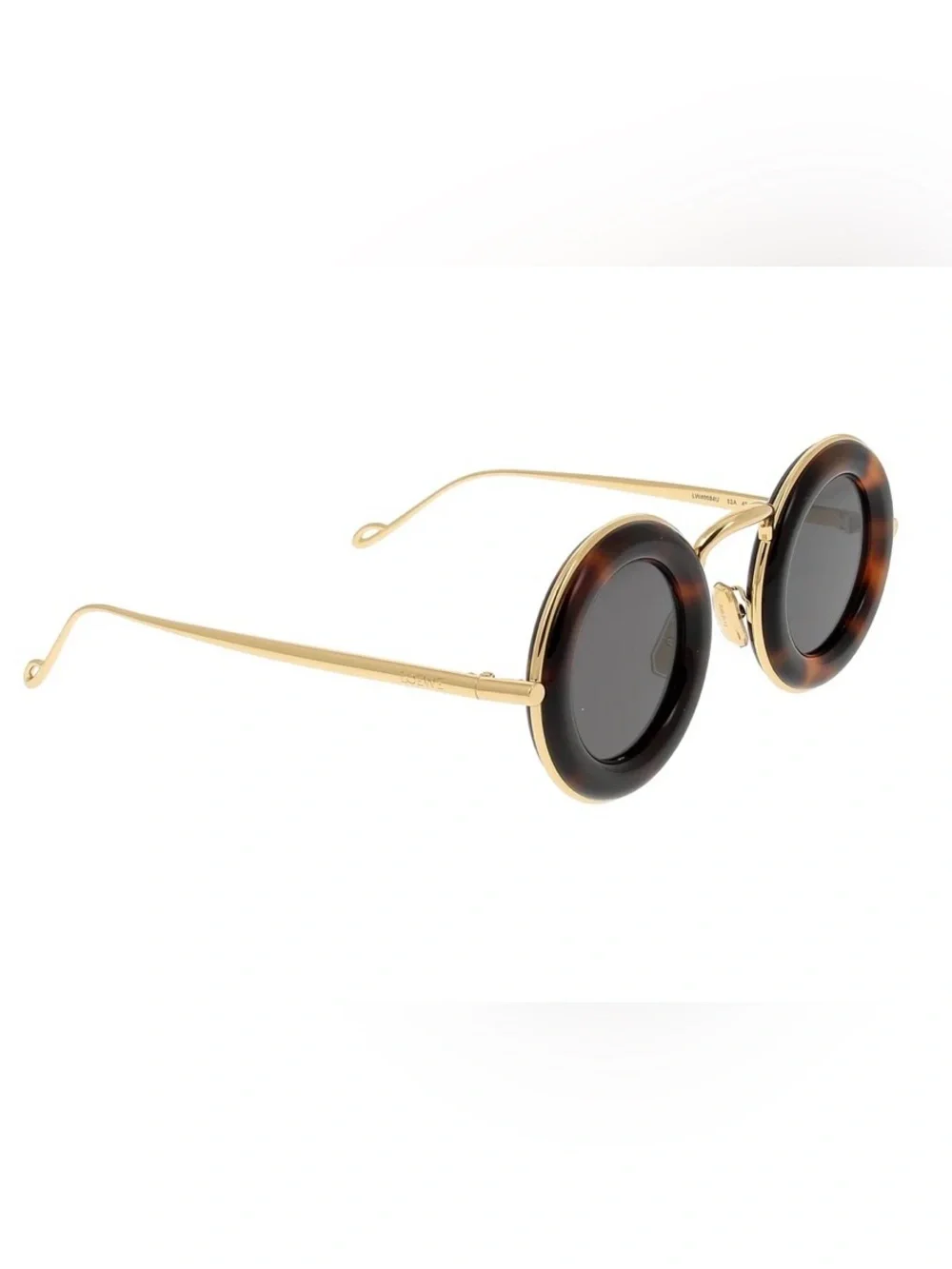 **LOEWE** Paula’s Ibiza Round Tortoise & Gold Sunglasses - LIMITED EDITION
